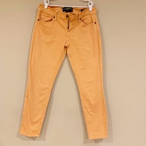 Lucky Brand Orange Low Rise Crop Jeans